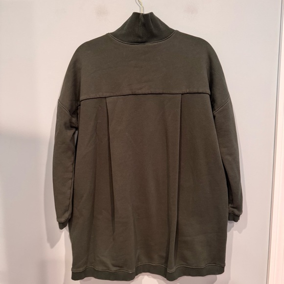 Tuckernuck Pomander Place Forest Green Porter Sweatshirt Dress Fleece Medium - Picture 5 of 9